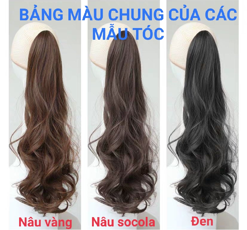 [ freeship, 60cm ] tóc giả nữ ngoặm thẳng dài, tóc giả kẹp, tóc giả thẳng
