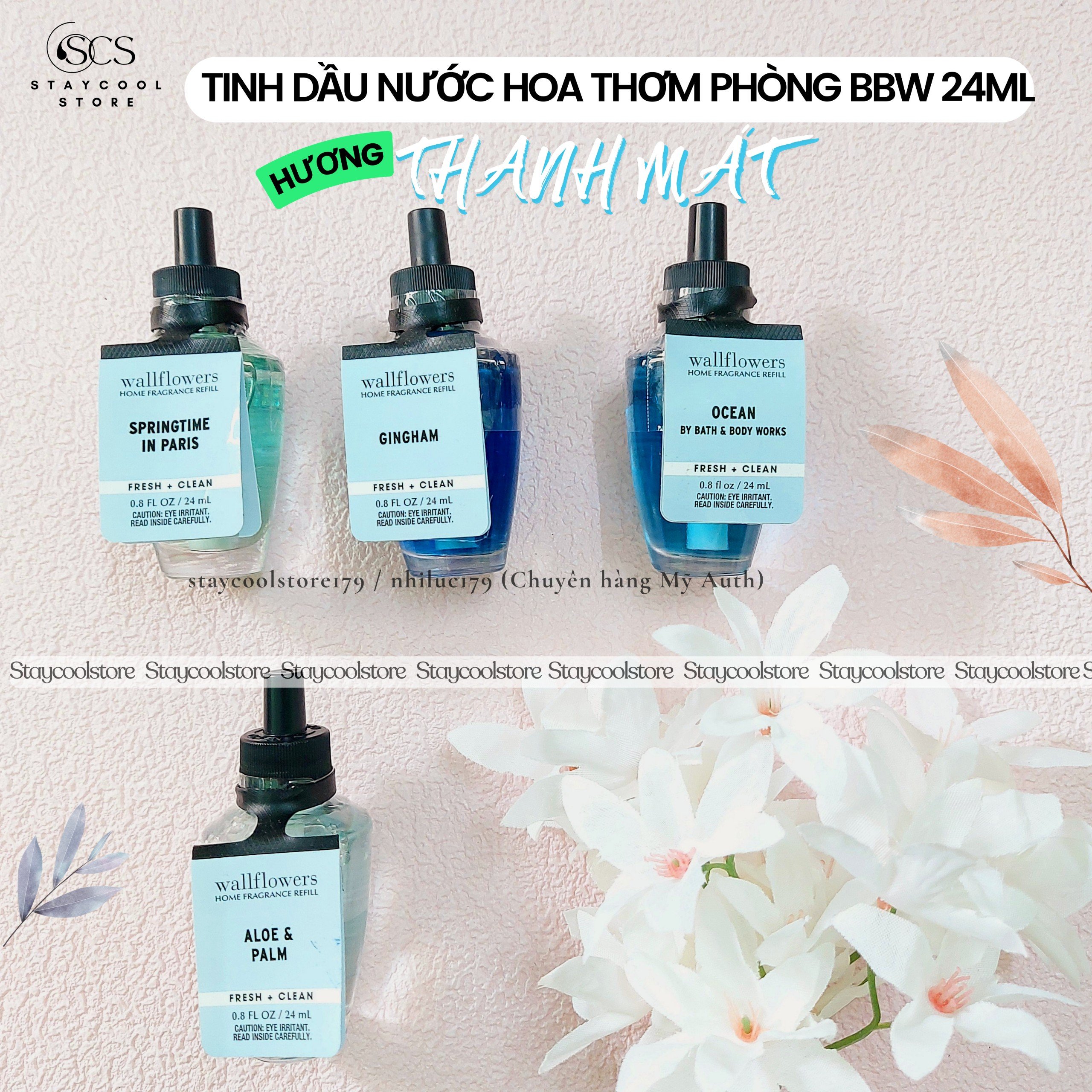 [Bill Mỹ- Đủ Mùi] Tinh dầu xông thơm phòng Bath & Body Works 24ml