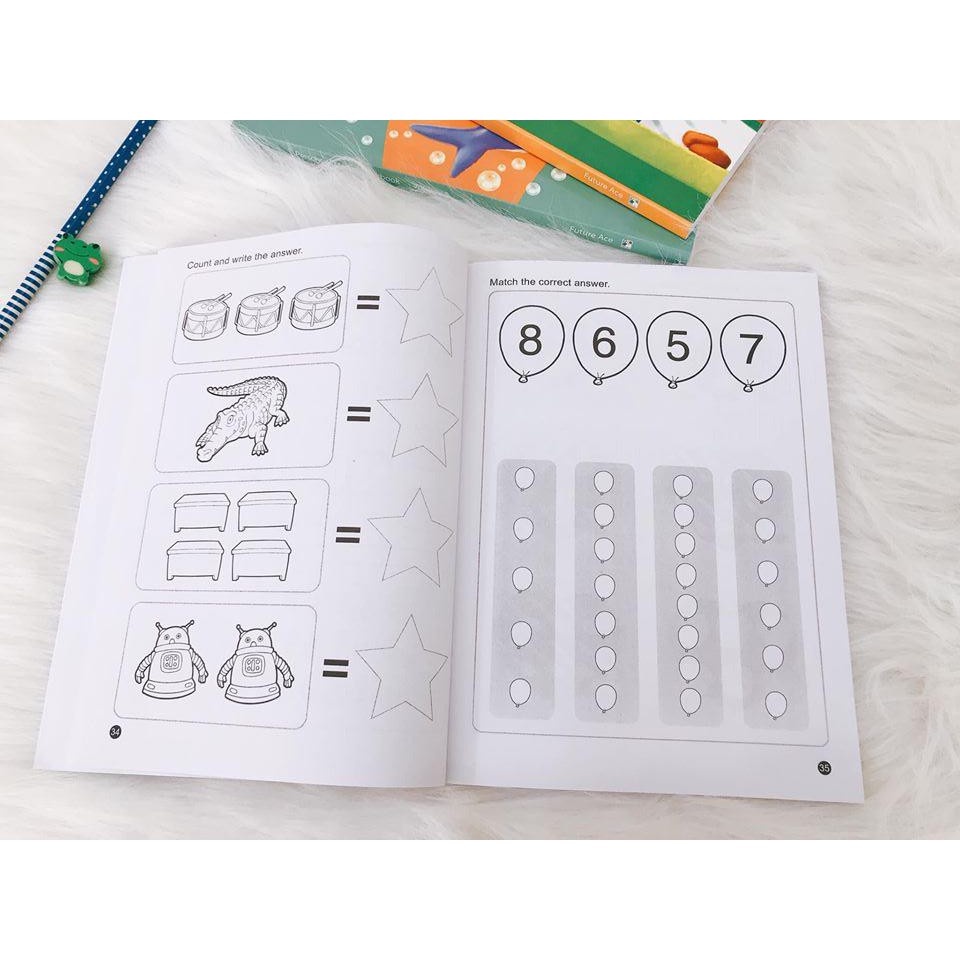 [Freeship]Bộ đẹp 3c - Preschool Maths workbook