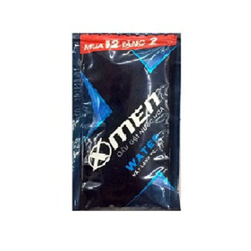Combo 10 dây dầu gội nước hoa XMEN WATER 2x sạch lâu thơm mát 12 gói/dây x 5g (120 gói)