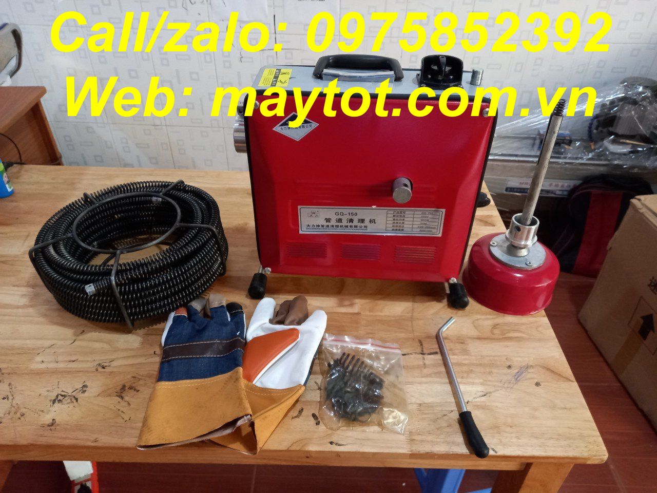 [HCM]Máy thông cống GQ 150 công suất 900W
