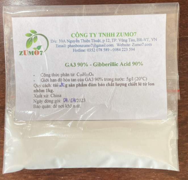 GA3 90% nguyên chất_ Siêu Kích Thích Sinh Trưởng 10g
