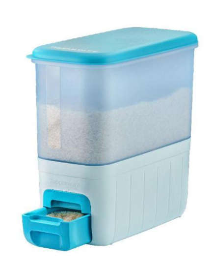 Thùng Gạo Tupperware Rice Smart Aqua 10kg