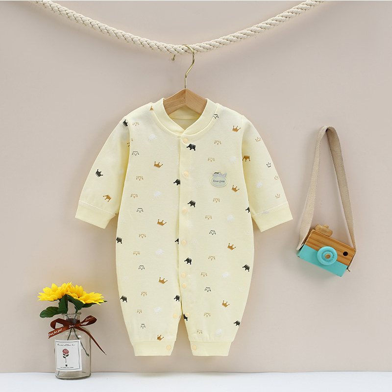 [Hoàn tiền 6%] Bộ body dài tay bodysuit liền thân đáng yêu cho bé trai bé gái sơ sinh 100% cotton cao cấp xuất Nhật size 3-12kg _ BD13