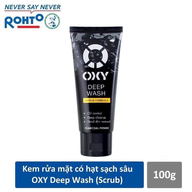 [CAM KẾT CHÍNH HÃNG]Kem rửa mặt sạch sâu OXY Deep Wash (Cream) 100g