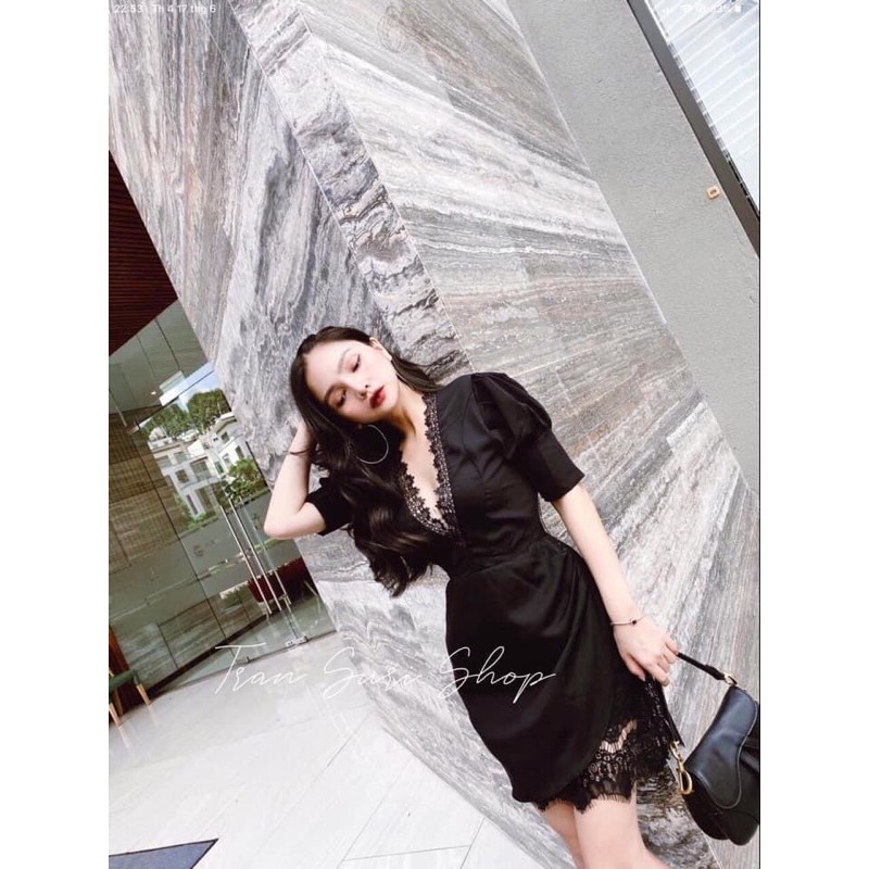 Đầm thiết kế body phối ren Bigsize đầm ôm phối ren Bigsize