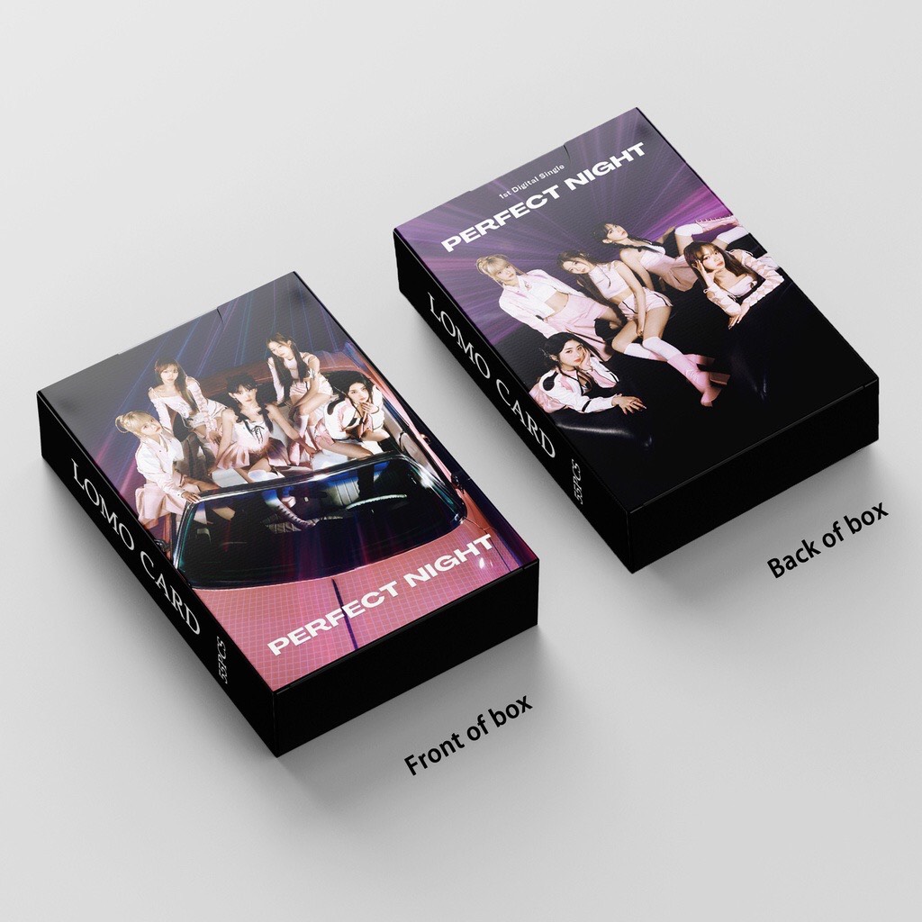 Set 55 lomo card LESSERAFIM- Perfect Night 2023