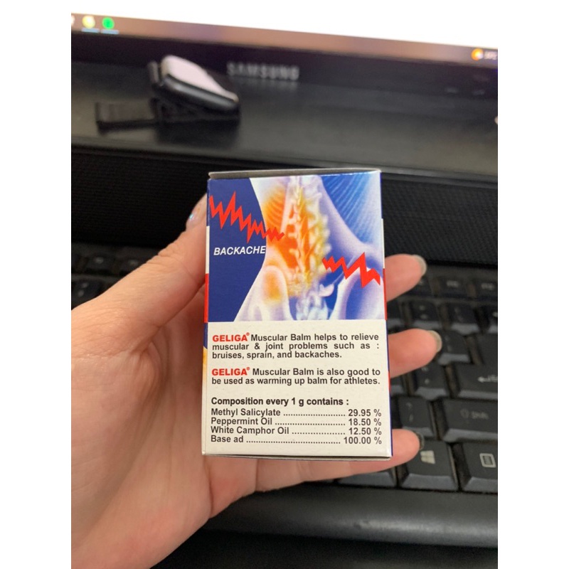 [CHÍNH HÃNG] Dầu cù là lửa Geliga Muscular Balm 40gr