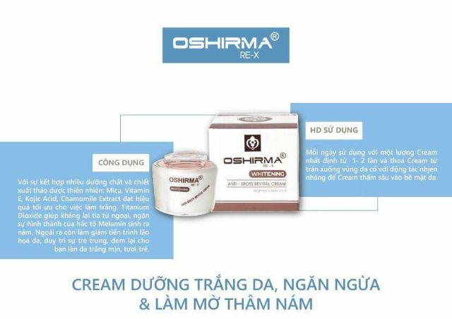 KEM TRỊ NÁM OSHIRMA RE-X 18gr