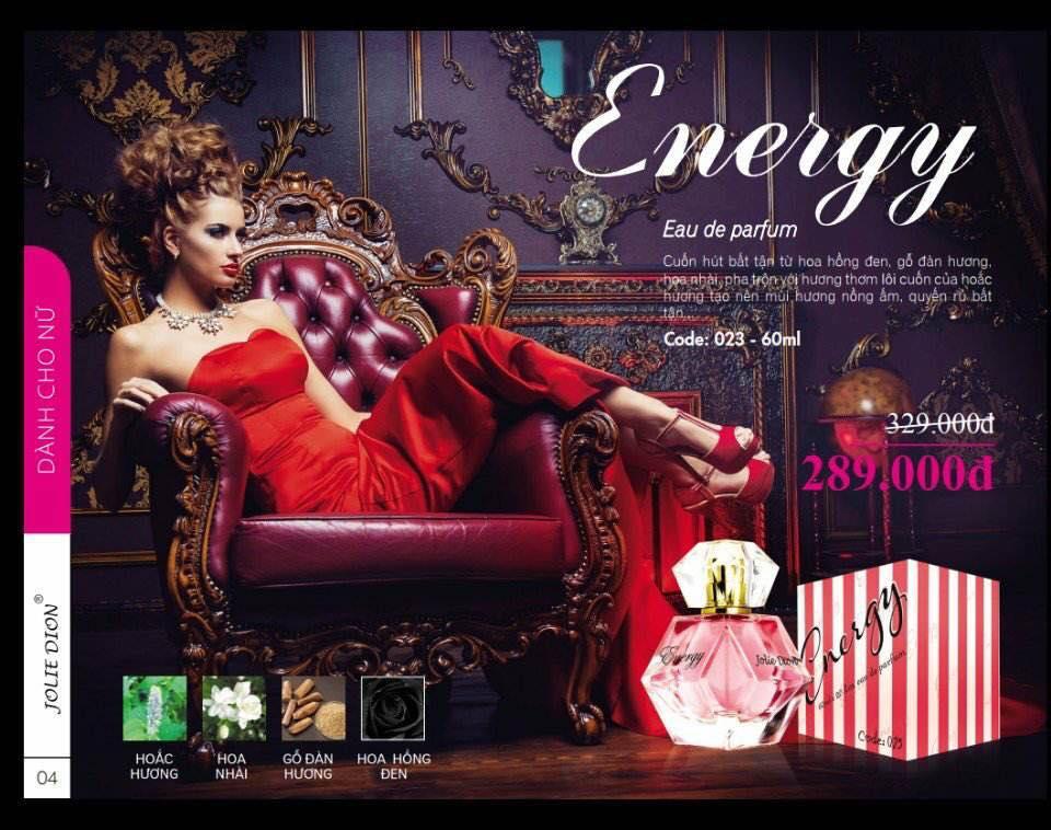 Nước hoa nữ Jolie Dion Energy 60ml
