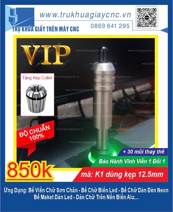 Trụ dao khứa giấy trên máy CNC