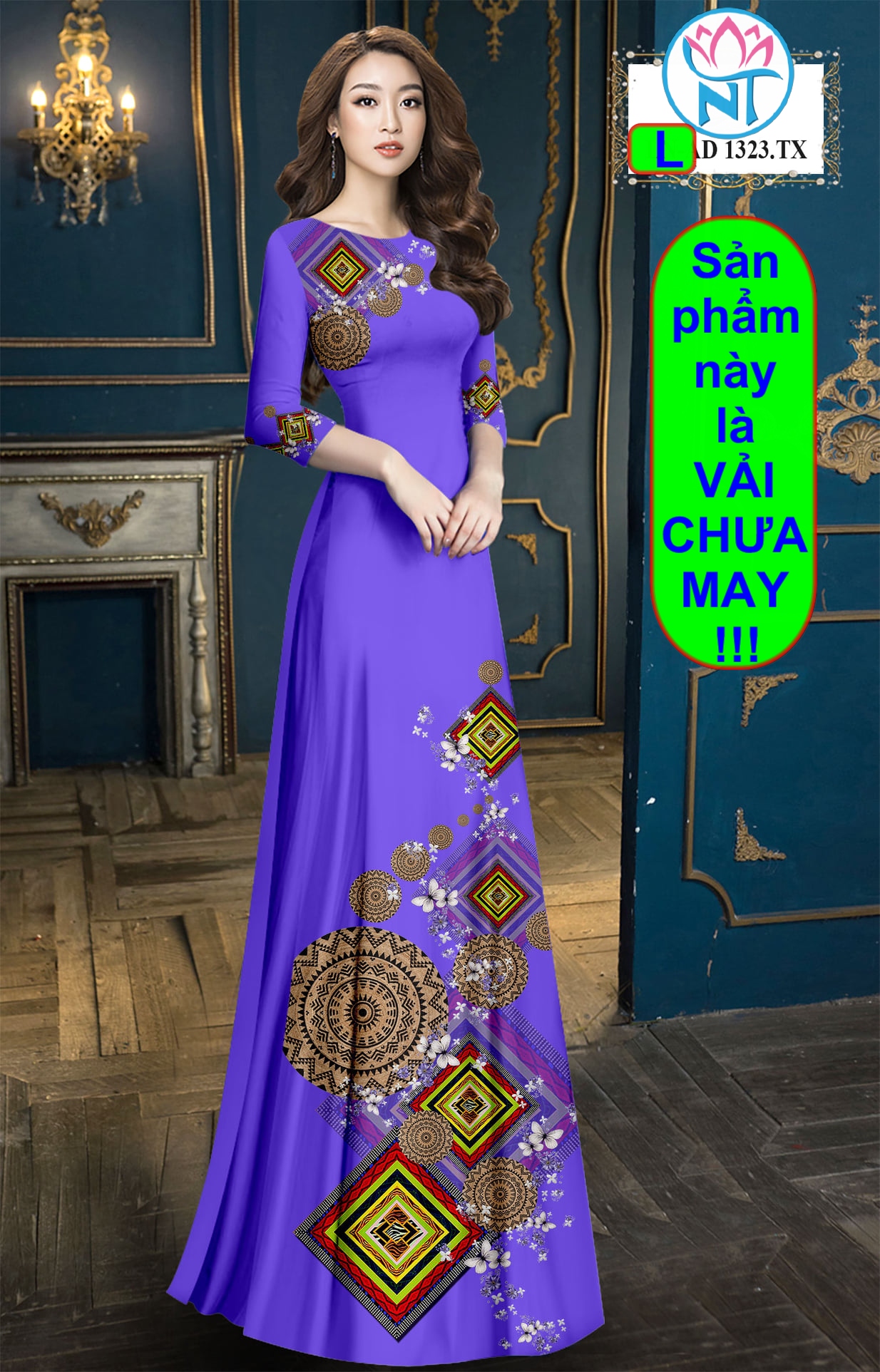 [HCM]Vải may áo dài lập thể - N 1323