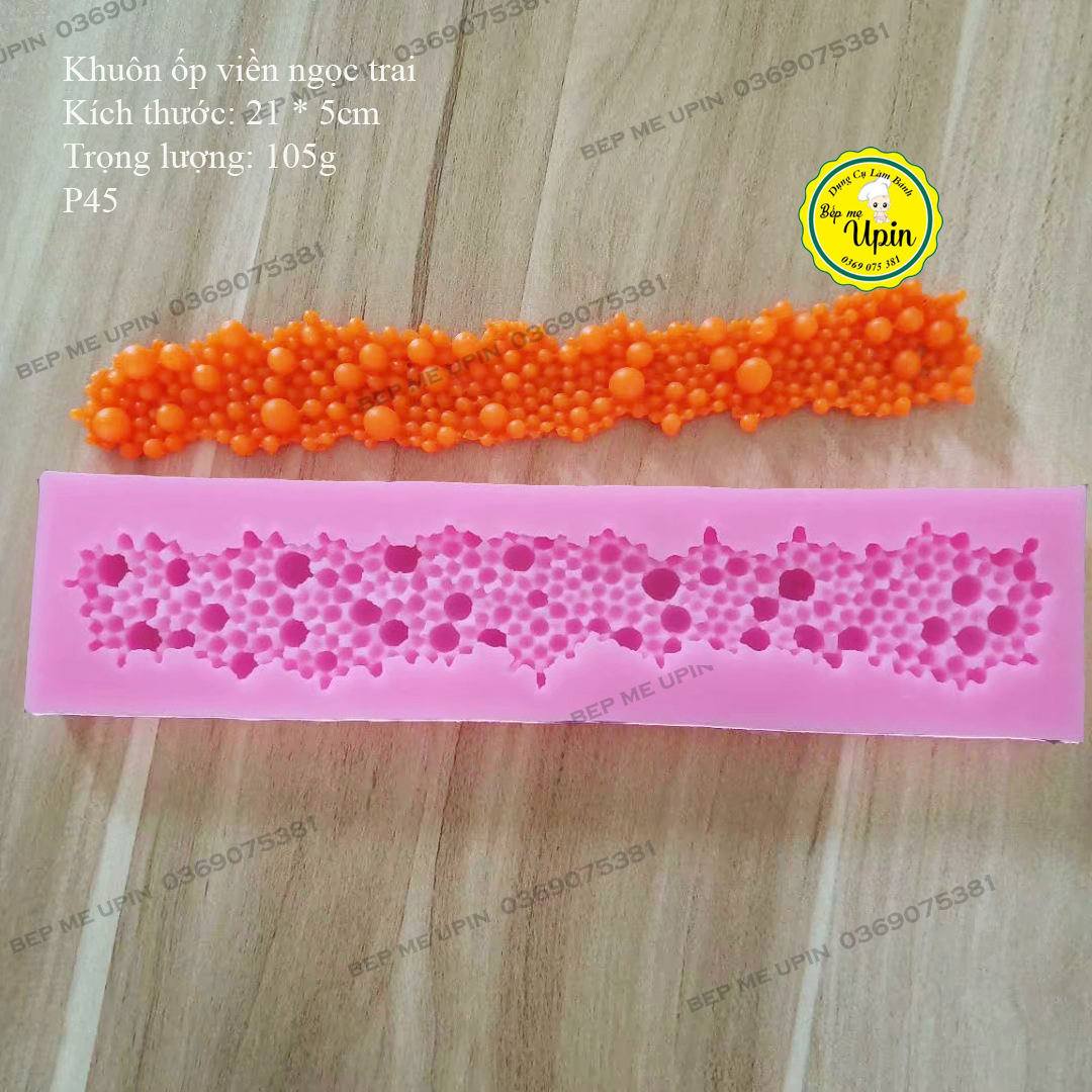 Khuôn silicon ốp viền ngọc trai