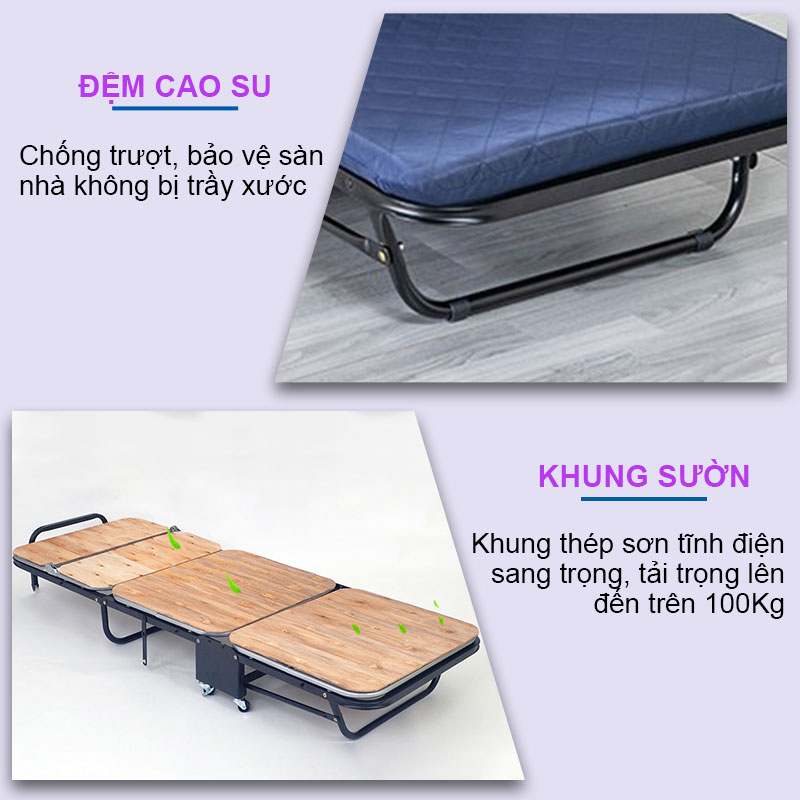 Giường gấp thông minh cho sinh viên 2021