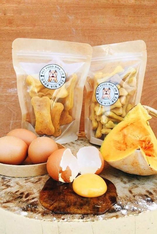 Bánh Thưởng Vị Bí Đỏ 250gr Pet Food Nhà Jin