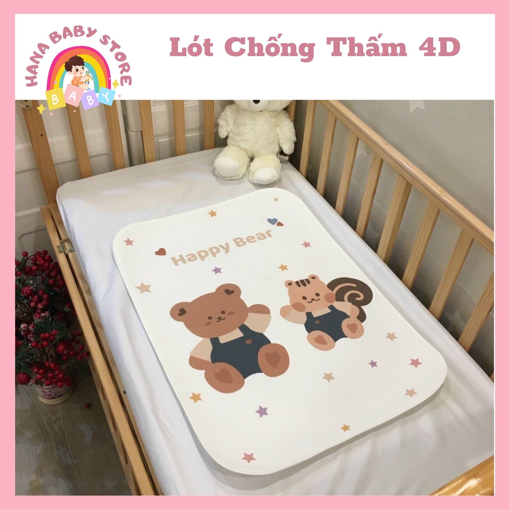 Lót Chống Thấm 4D Cho Bé Sơ Sinh