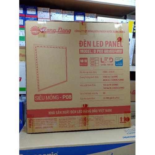 Đèn led panel âm trần 600x600 40W