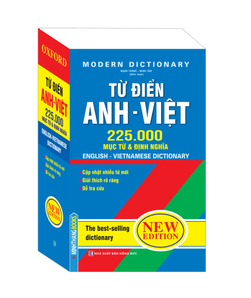 Từ điển Anh Việt 225000 mục từ & định nghĩa (bìa mềm)