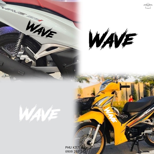 Tem Dán Wave Siêu Đẹp Cho Xe Máy