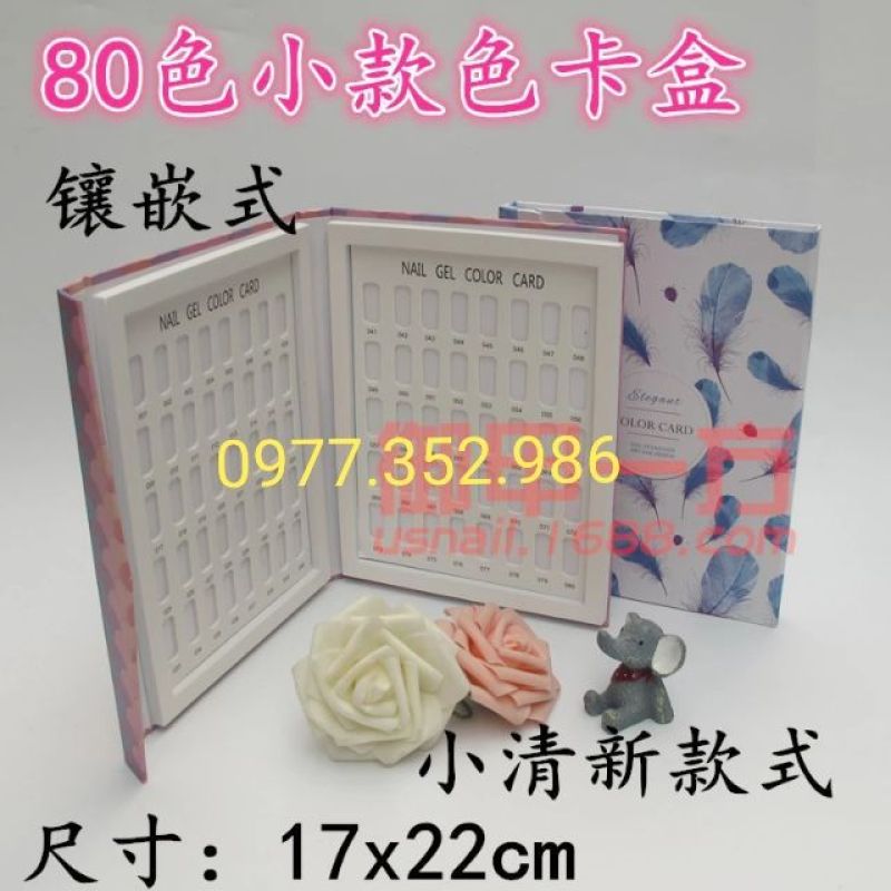 Sổ móng mẫu 80 móng . sổ đẹp gọn nhẹ móng gài chắc chắn . giúp thợ nail .... giá rẻ