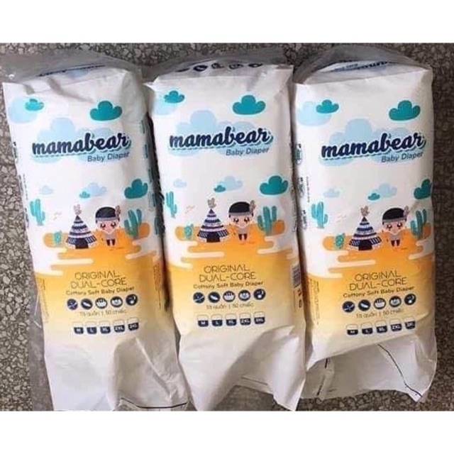 Combo 100 chiếc (2 bịch) Bỉm Quần Mamabear Mama bear Cao cấp đủ size cho con yêu