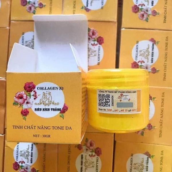 kích trắng collagen x3