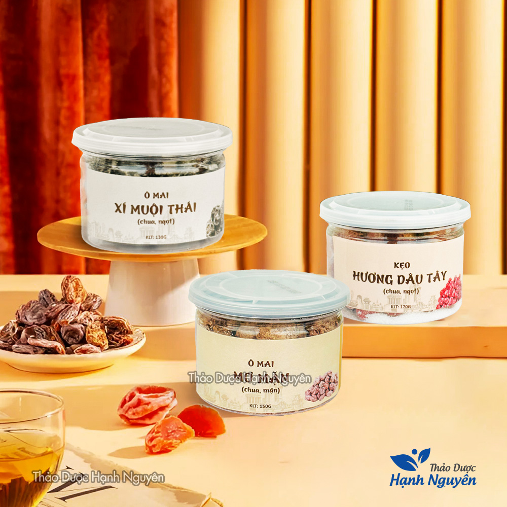 Ô mai mơ mặn (Đồ ăn vặt, đặc sản Hà Nội, xí muội) - Thảo Dược Hạnh Nguyên