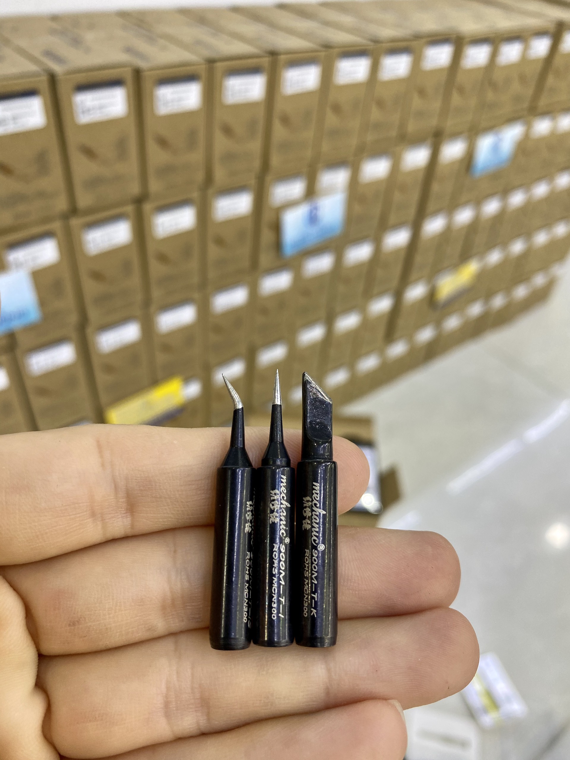 Mũi hàn đen Mechanic giá rẻ (Cong/ Thẳng/ Dao)
