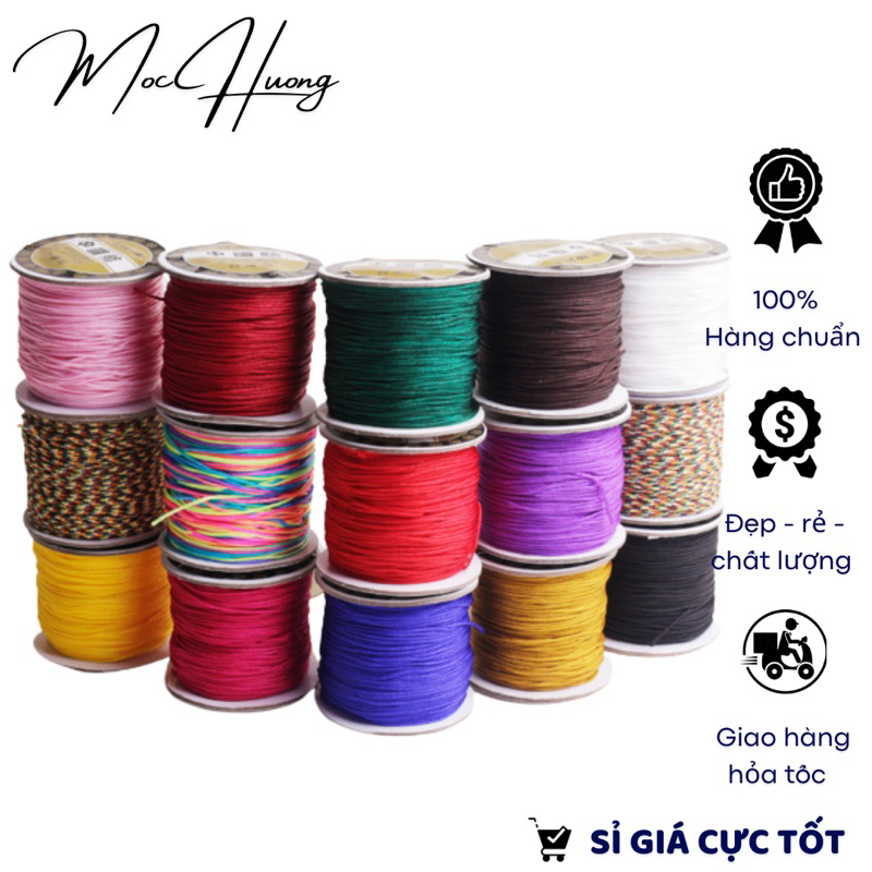 Cuộn dây đan vòng handmade 1mm dài 80m - mh889