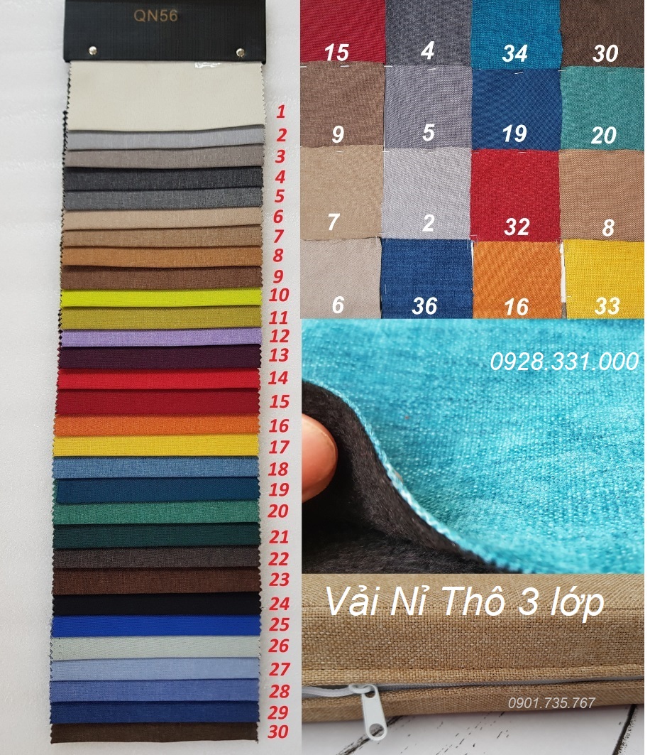 Nệm ghế Sofa gỗ theo kích thước yêu cầu