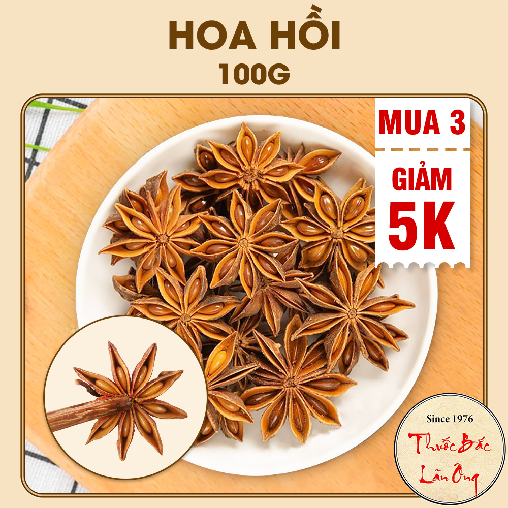 Hoa hồi 100g, đại hồi khô thơm nồng tự nhiên, gia vị cho nhiều món ngon