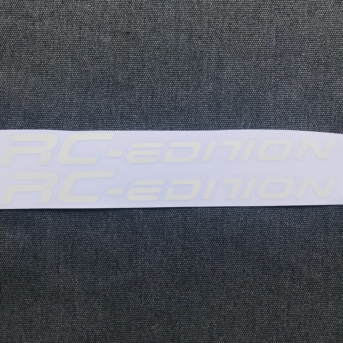 [Hot Sale] Bộ Tem Dán Xe Logo RC-Edition (màu Trắng) - RC- Edition