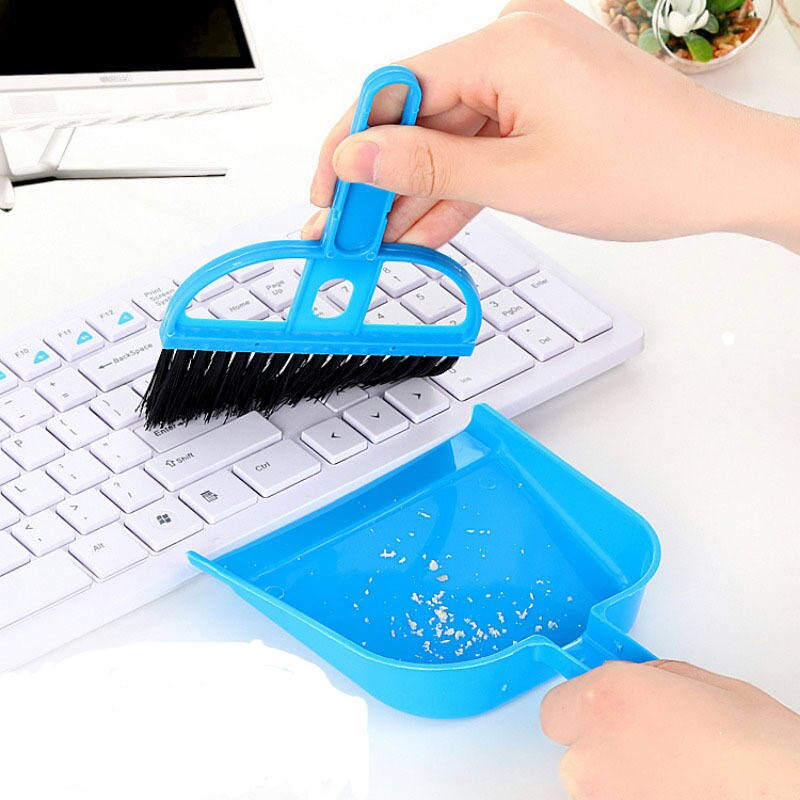 Bộ Chổi Quét Bụi Và Ki Hốt Rác Mini Đa Năng