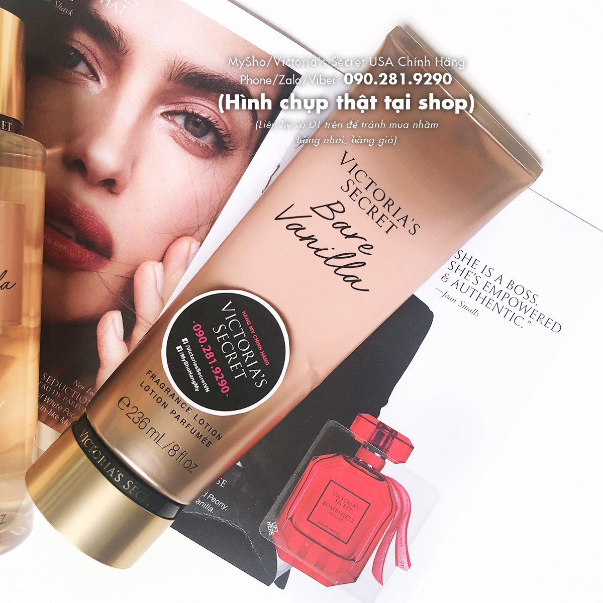 [1 tuýp - 236ml] Kem dưỡng thể toàn thân Bare Vanilla