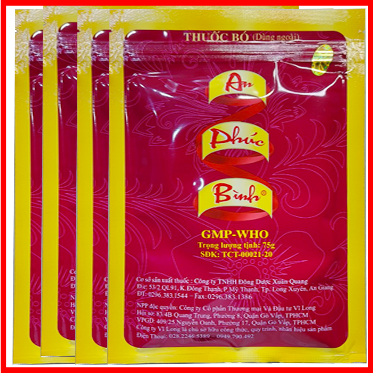bột thảo dược An Phúc Bình 72g