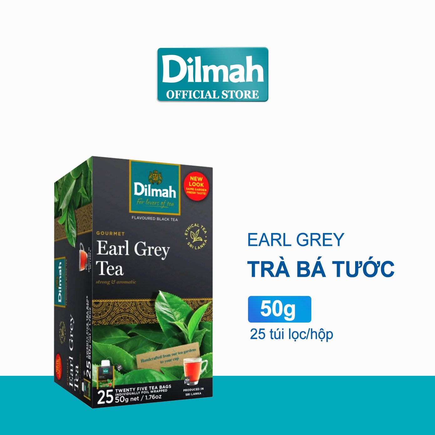 Trà Dilmah Earl Grey - Bá Tước 50g