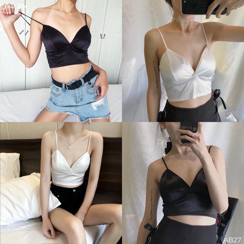 Áo Bra Satin 2 Dây Bản To 264