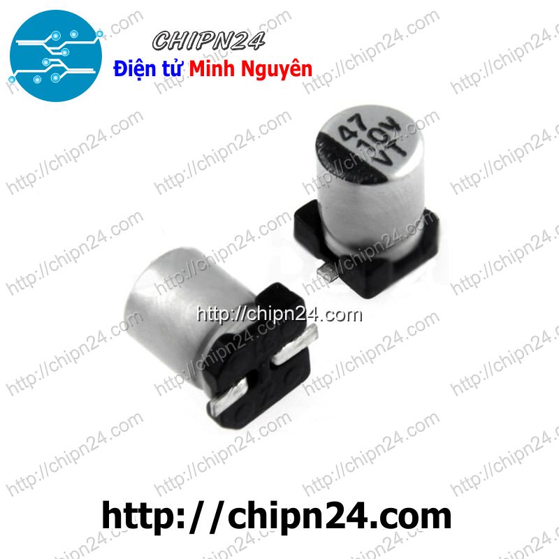 Tụ nhôm 47uf 10v 5x4mm