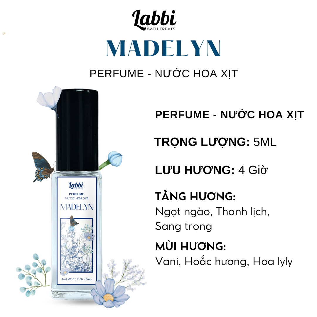 Madelyn - nước hoa khô 20g lưu hương 4 giờ labbi