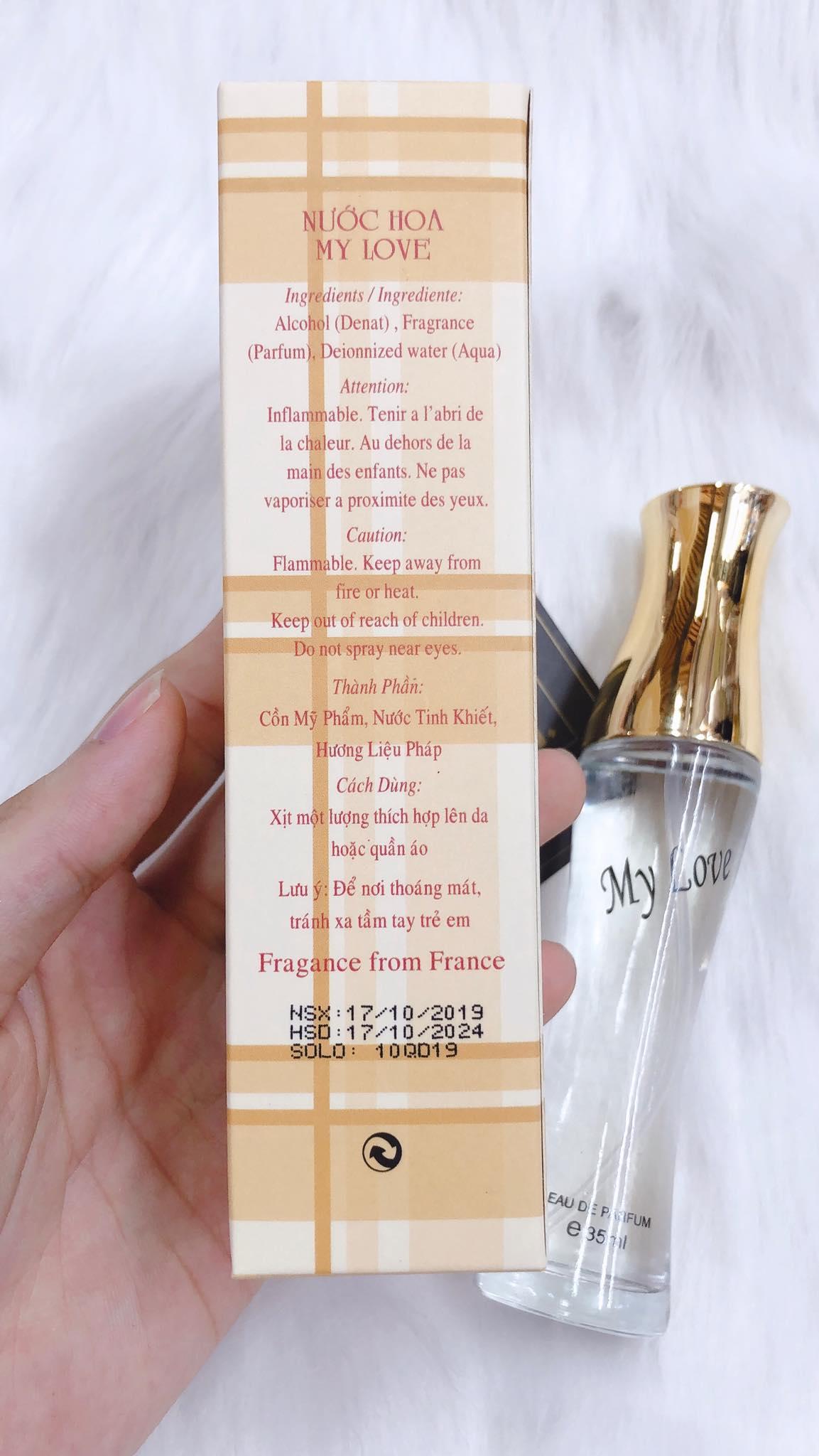 [HCM]NƯỚC HOA MY LOVE 35ML SỌC VÀNG