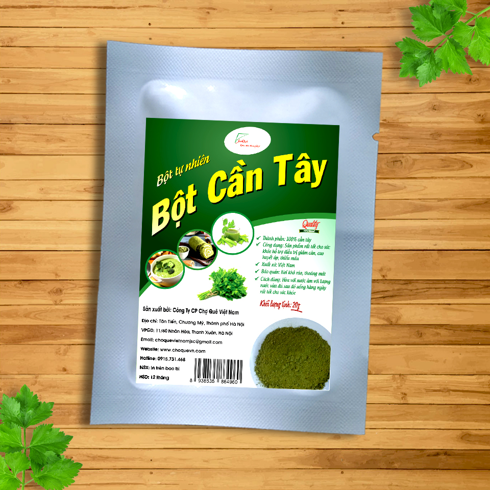 Bột Cần Tây Nguyên Chất Gói 20g