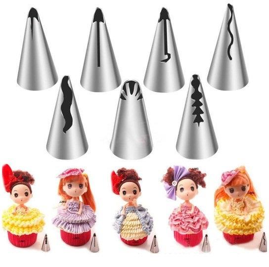 Set 7 đui bắt váy búp bê cao cấp