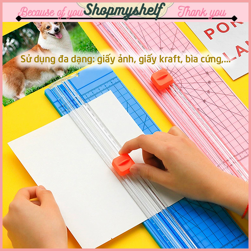 Bàn cắt giấy A4 tiện lợi (tặng kèm 5 lưỡi dao thay thế)