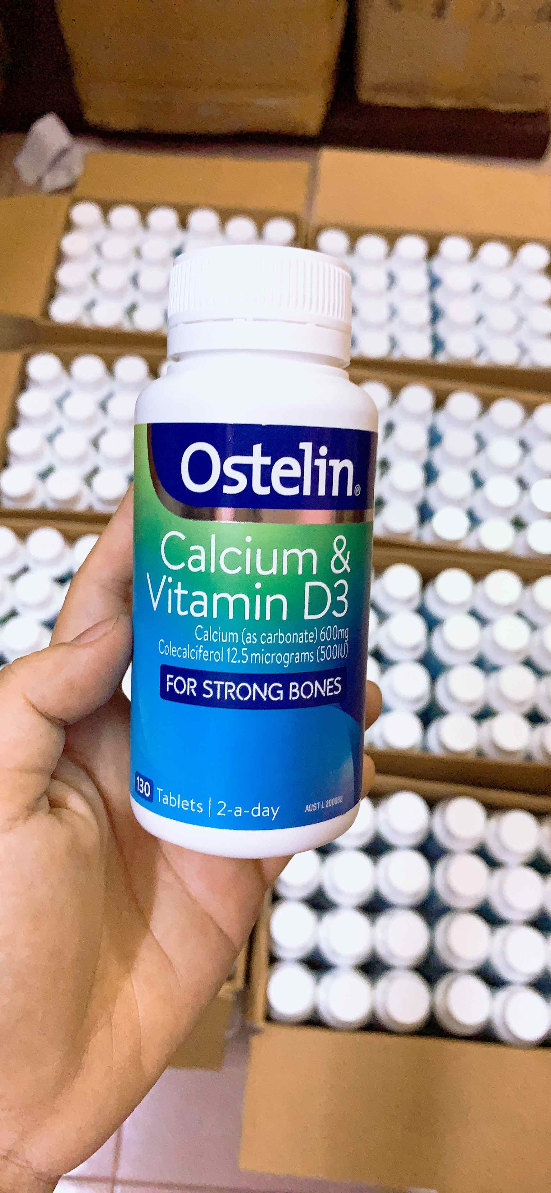 [Mẫu mới] Viên Uống Canxi Cho Bà Bầu Ostelin Calcium & Vitamin D3 - 130 Viên