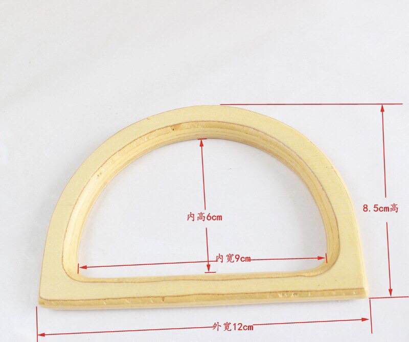 Quai túi gỗ chữ D ( bán theo cặp 2 cái)