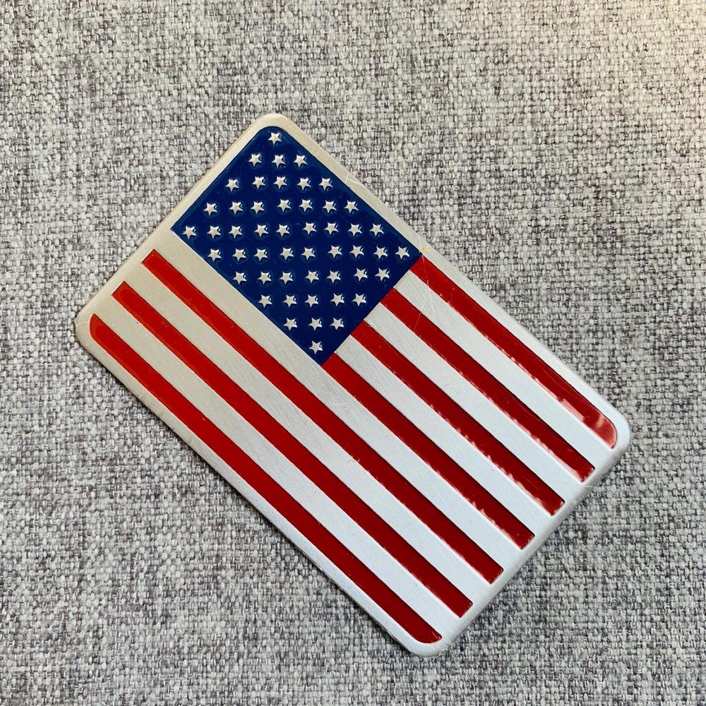 [BYKER ƠI] Tem nhôm dán xe máy lá cờ MỸ độc đáo (MẪU 1)