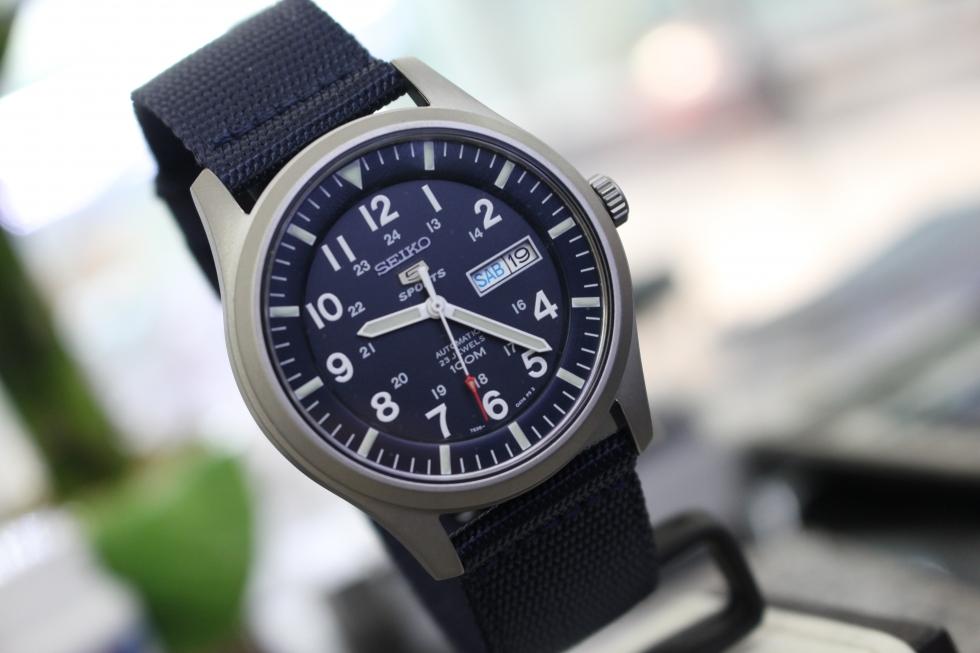 [HCM]Đồng hồ thời trang nam Seiko 5 Automatic Quân Đội - Size 40 mm