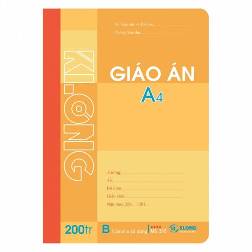 Vở, sổ giáo án 200 trang A4