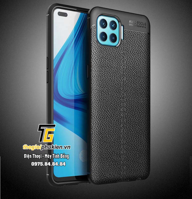 Ốp lưng silicon giả da auto focus oppo a93