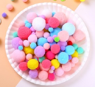Pompom túi 130 quả trộn size